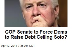 GOP Senate to Force Dems to Raise Debt Ceiling Solo?